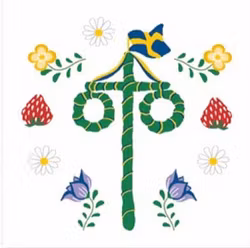 Kaffeservetter - Midsommarstång