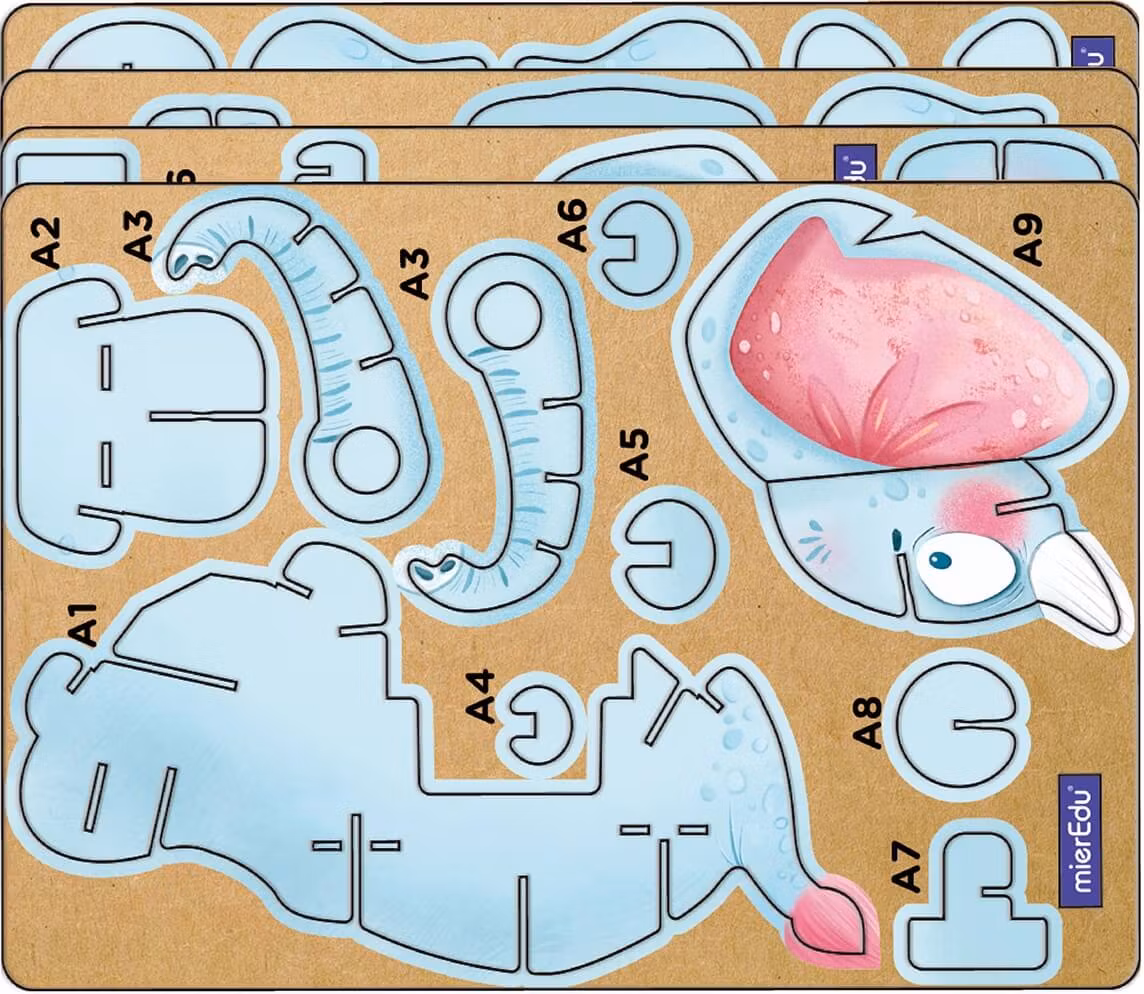 Byggsats med ljud - Elefant