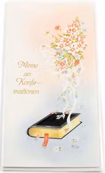 Kort med kuvert - Minne av konfirmationen (Fraktfritt)