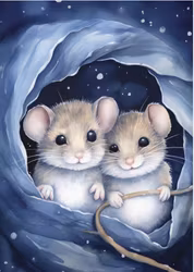 Enkelt Kort - Mössen (Fraktfritt)