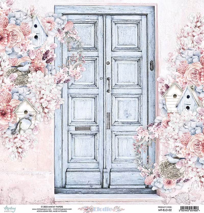 Vackra pysselpapper - Våren i pastell (24 ark, 15x15 cm)