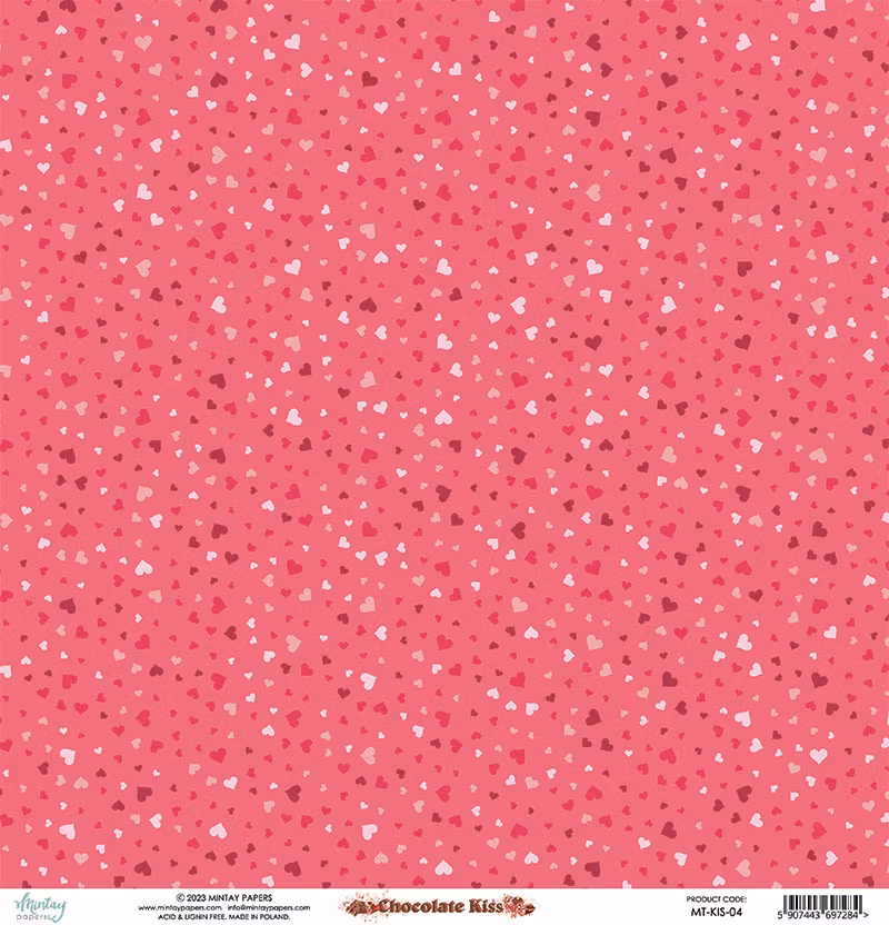 Vackra pysselpapper - Chokladkyssar (24 ark) 15 x 15 cm