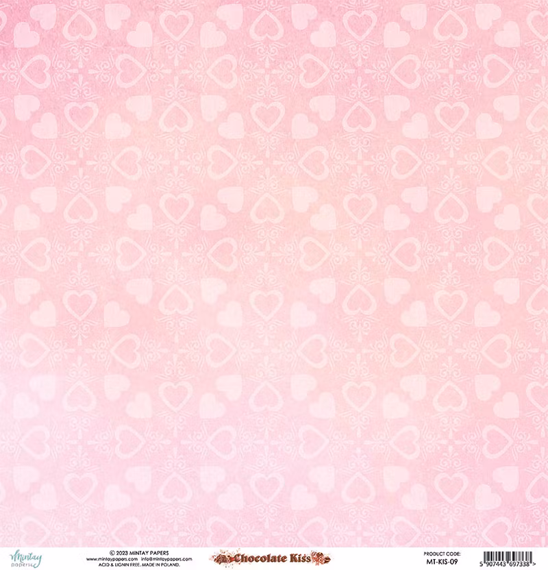 Vackra pysselpapper - Chokladkyssar (24 ark) 15 x 15 cm