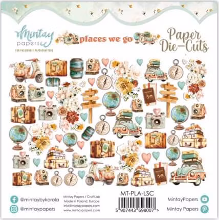 Vackert papperspyssel - Places we go (60 delar)