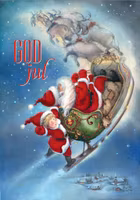 Musikspelande Julkort med kuvert - Rudolf (Fraktfritt)