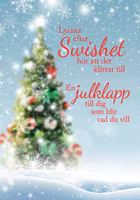 Musikspelande Julkort med kuvert - Swish (Fraktfritt)
