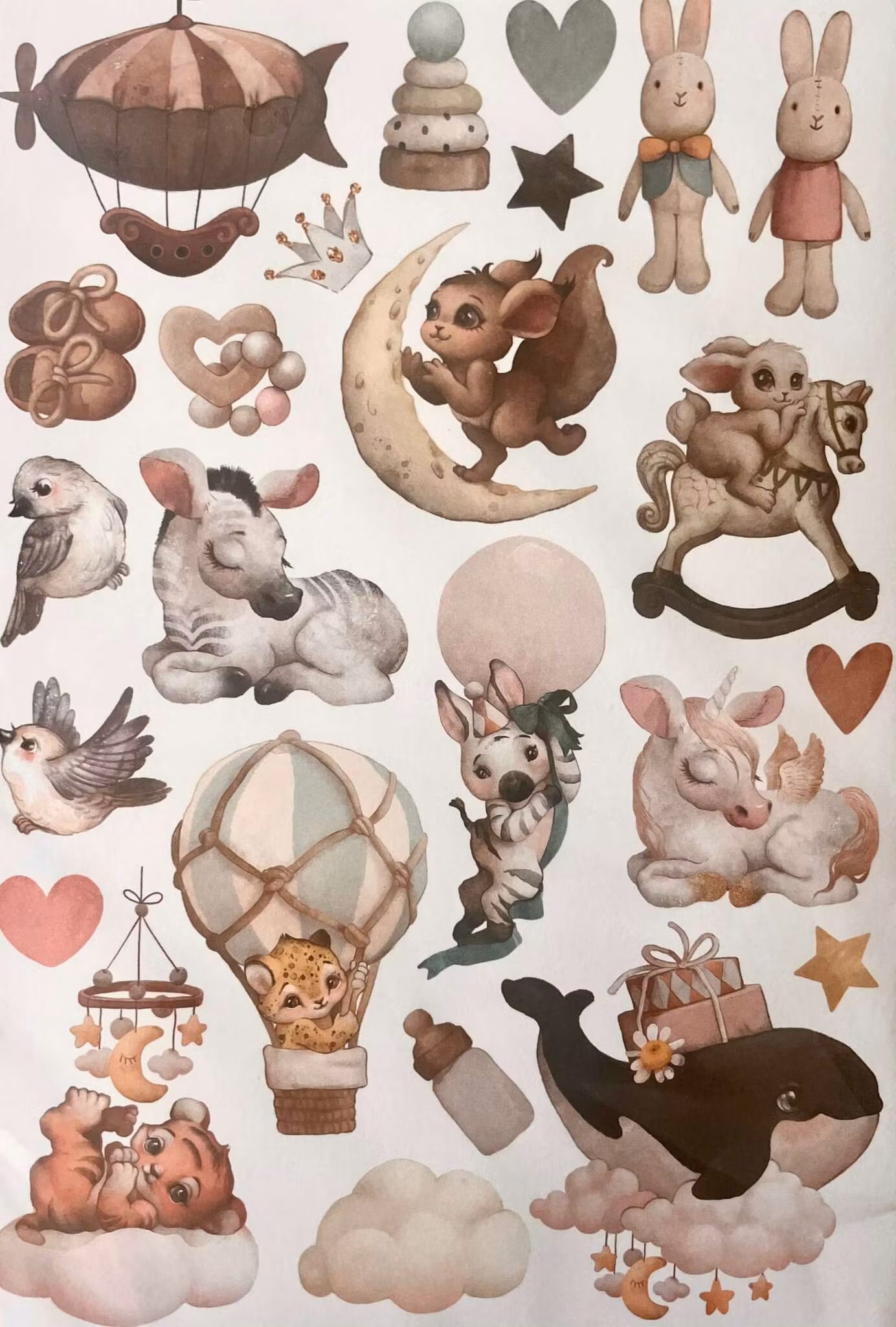 Vackra pappersdekorationer - My sweet treasure (18 ark)