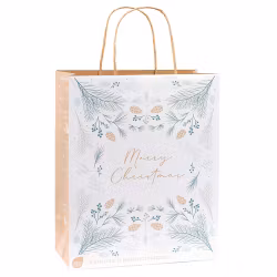 Mellanstor Julklappspåse - Merry Christmas