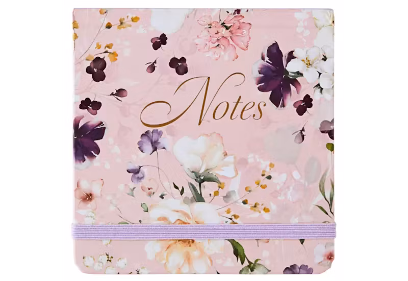 Anteckningsblock - Rosa blommor