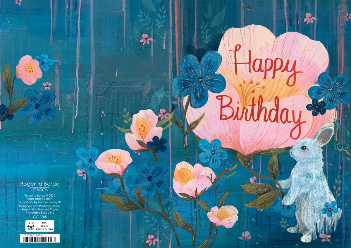 Kort med kuvert - Kaningrattis (Fraktfritt)