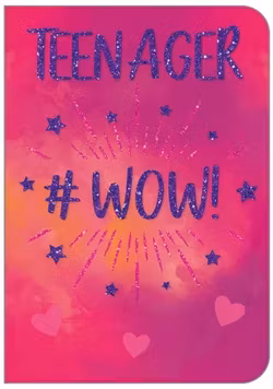 Dubbelt kort med kuvert - Grattis till Tonåringen (Fraktfritt)