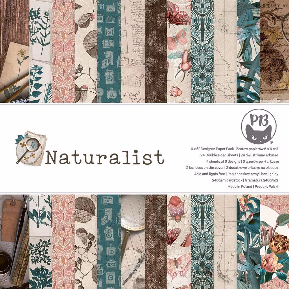 Vackra pysselpapper - Naturalist