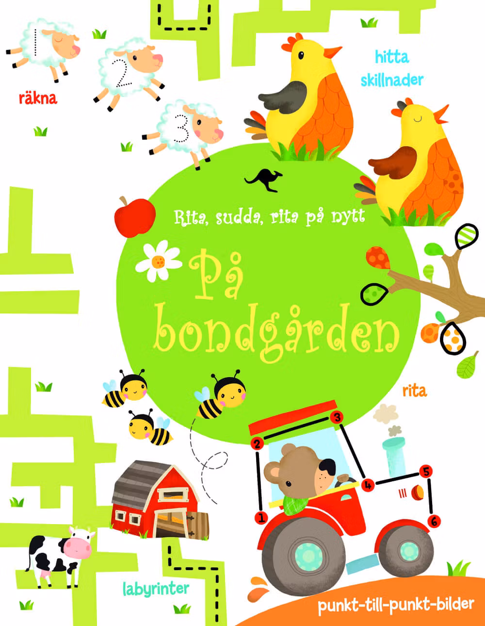 På bondgården - Rita, sudda, rita på nytt