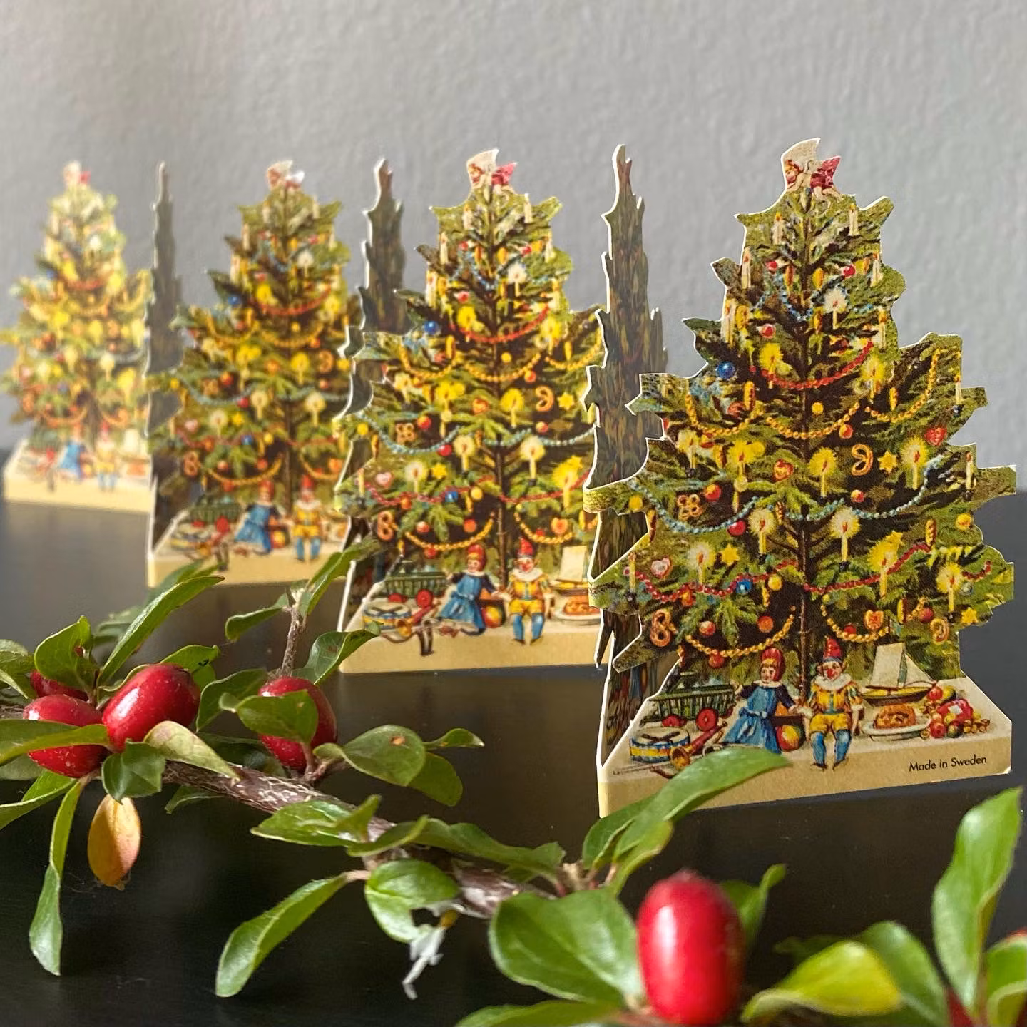 Pappersrad - Små julgranar (Fraktfritt)