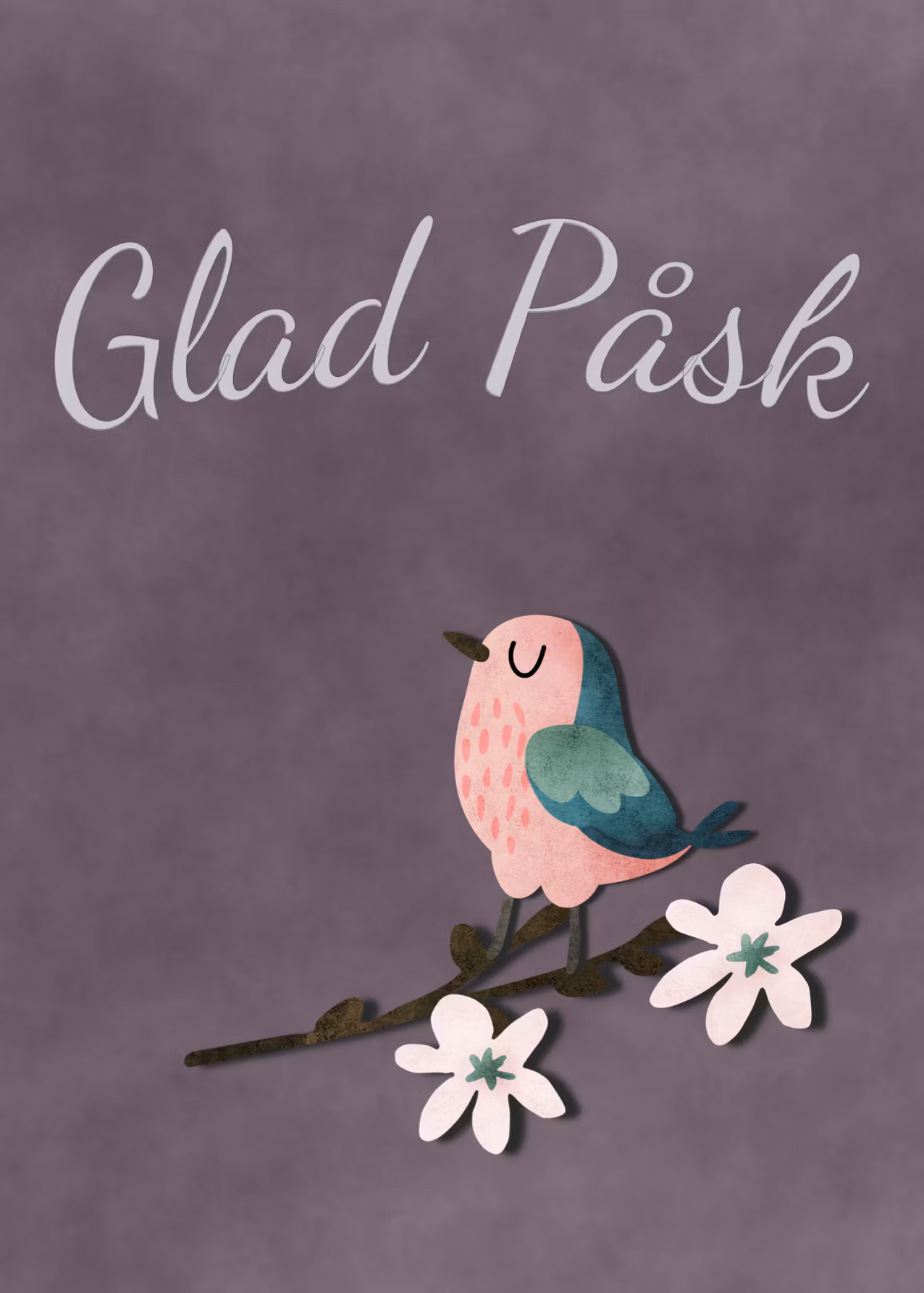 Enkelt Kort - Glad Påsk (Fraktfritt)