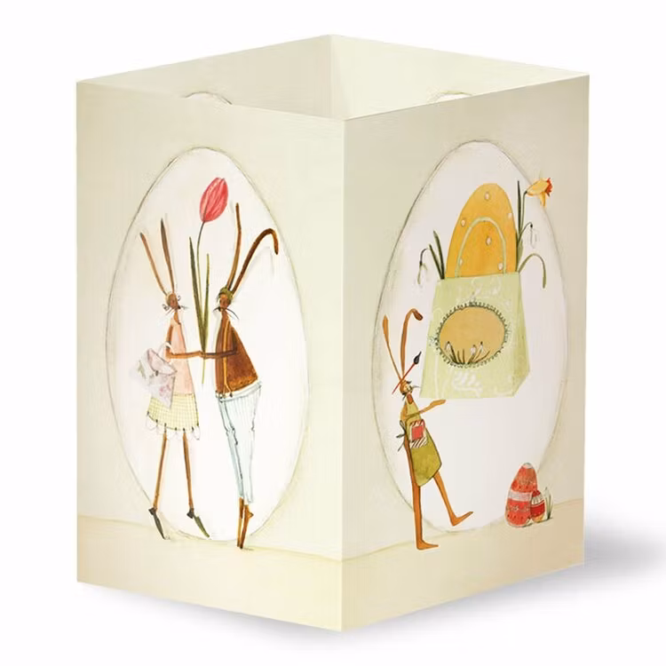 Påsklykta - Skicka den som påskkort - Gul/Grön (Fraktfritt)