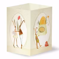 Påsklykta - Skicka den som påskkort - Gul/Grön (Fraktfritt)