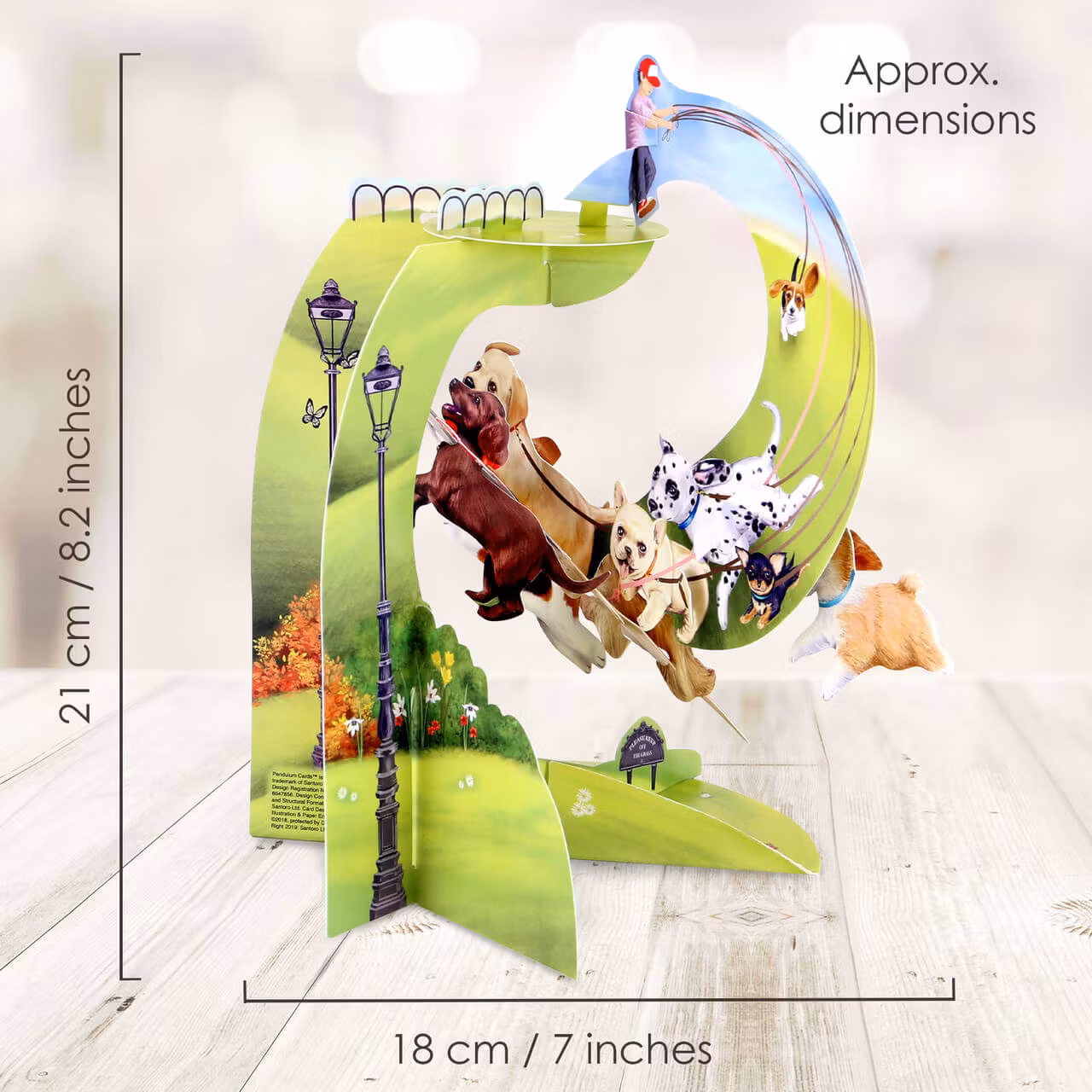 Magiskt gratulationskort - Hundar, hundar, hundar (Fraktfritt)