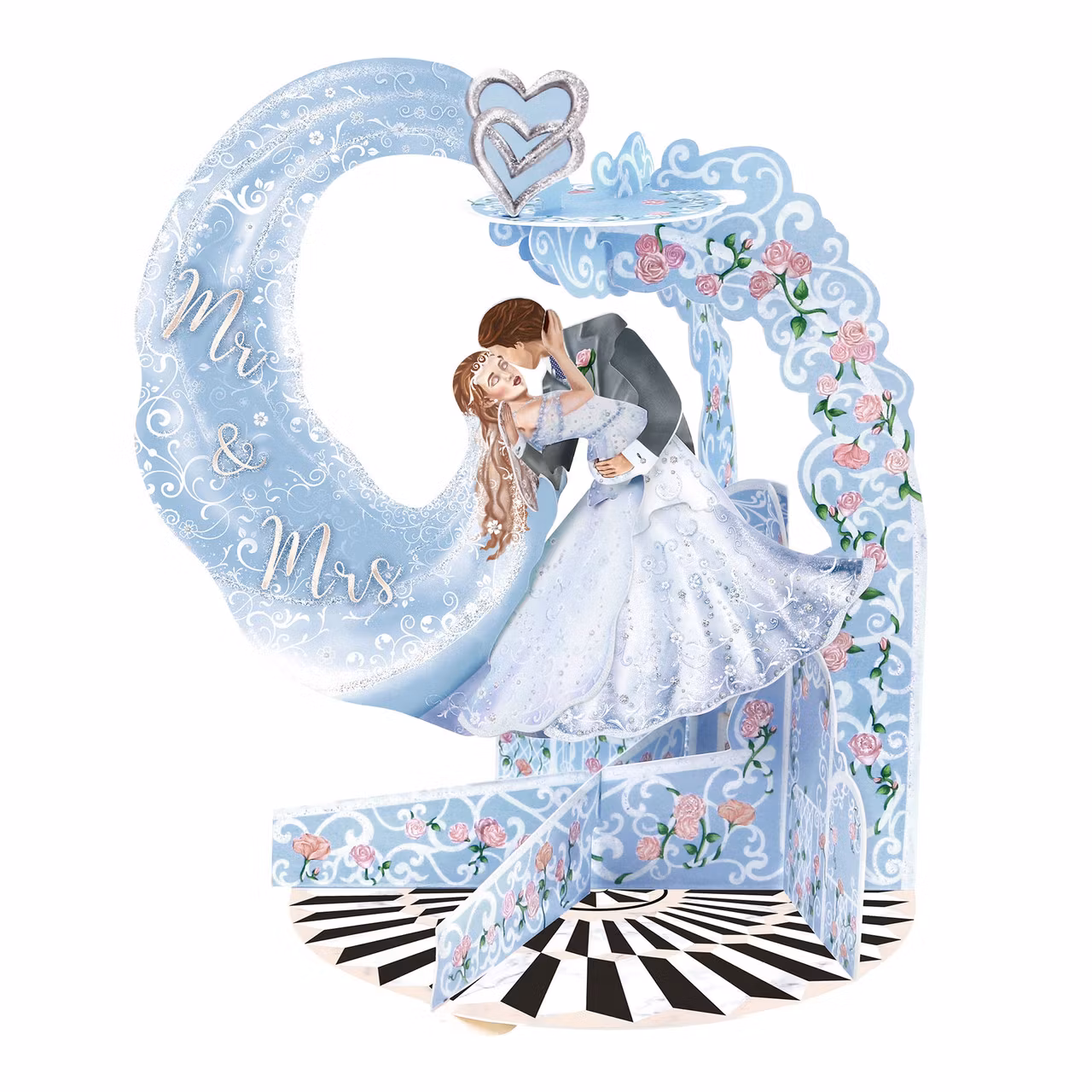 Magiska gratulationskort - Mr and Mrs (Fraktfritt)