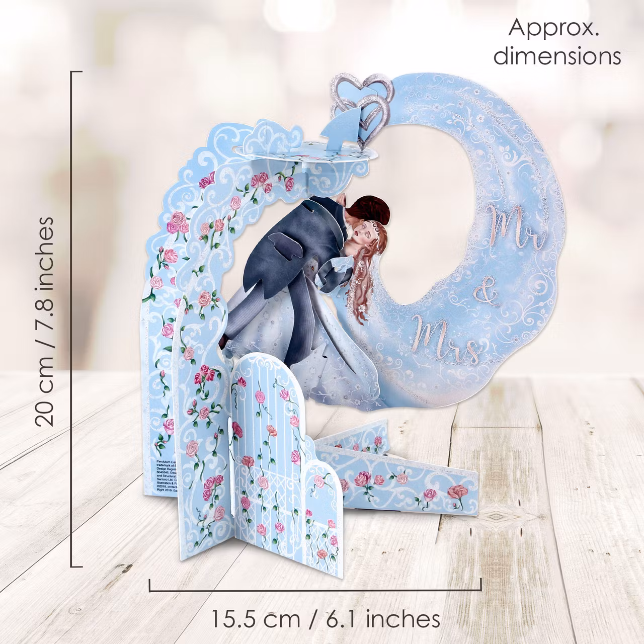 Magiska gratulationskort - Mr and Mrs (Fraktfritt)