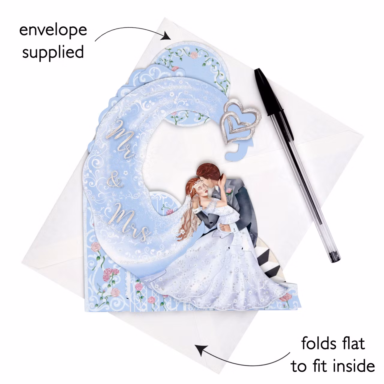 Magiska gratulationskort - Mr and Mrs (Fraktfritt)