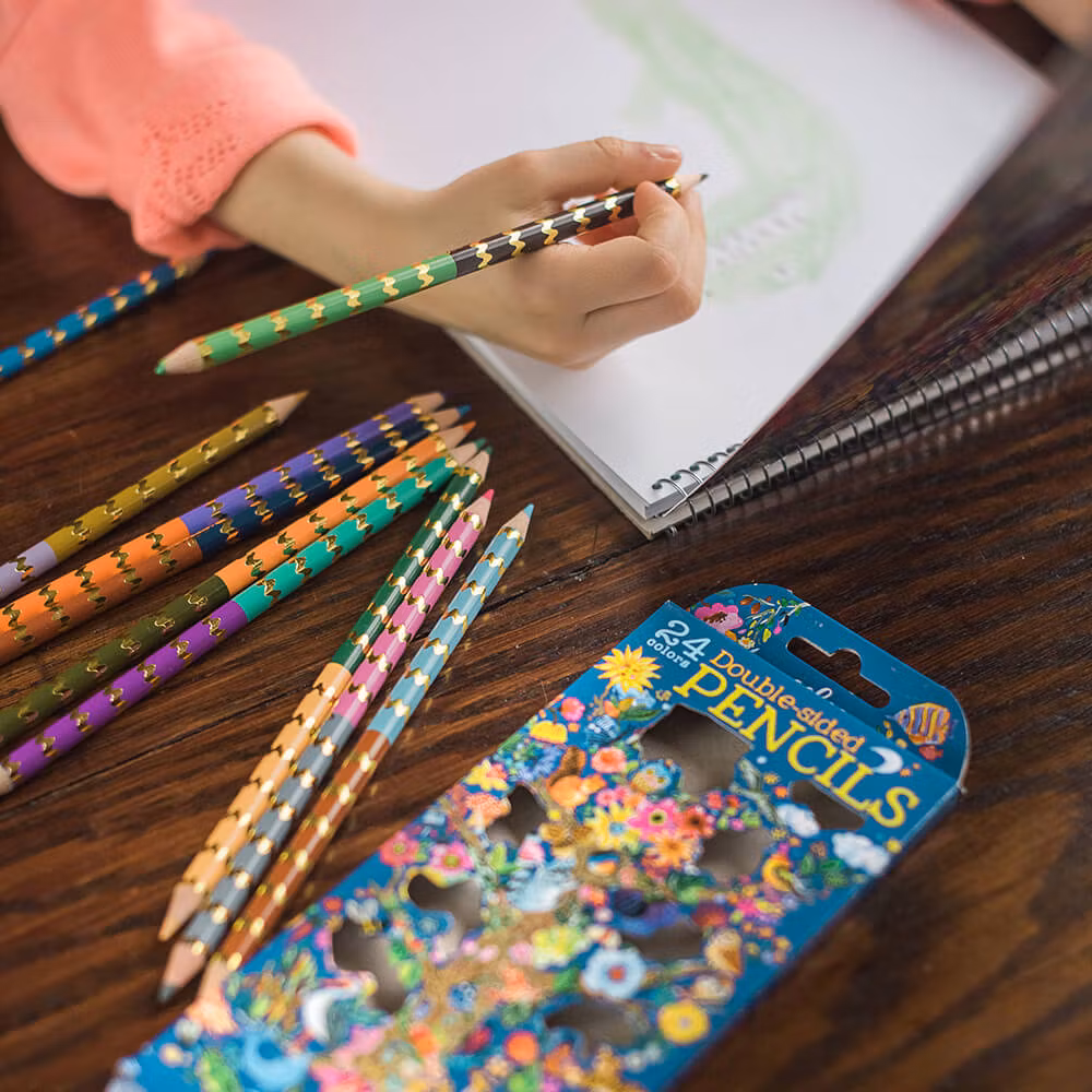 12 dubbelfärgade pennor - Livets träd