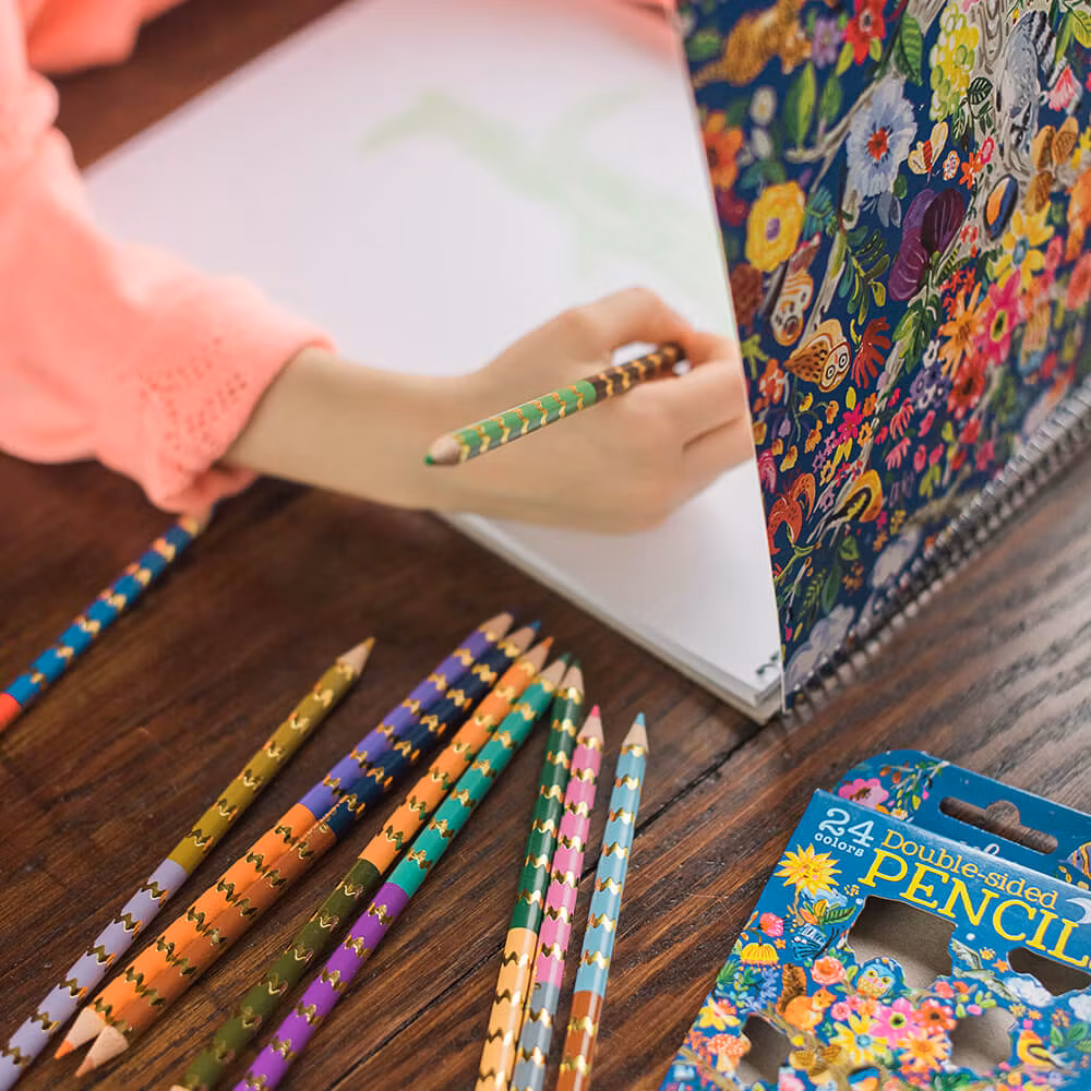 12 dubbelfärgade pennor - Livets träd