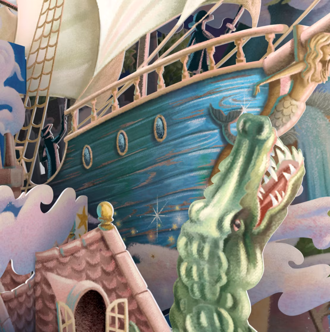 Magiska gratulationskort - Peter Pan (Fraktfritt)