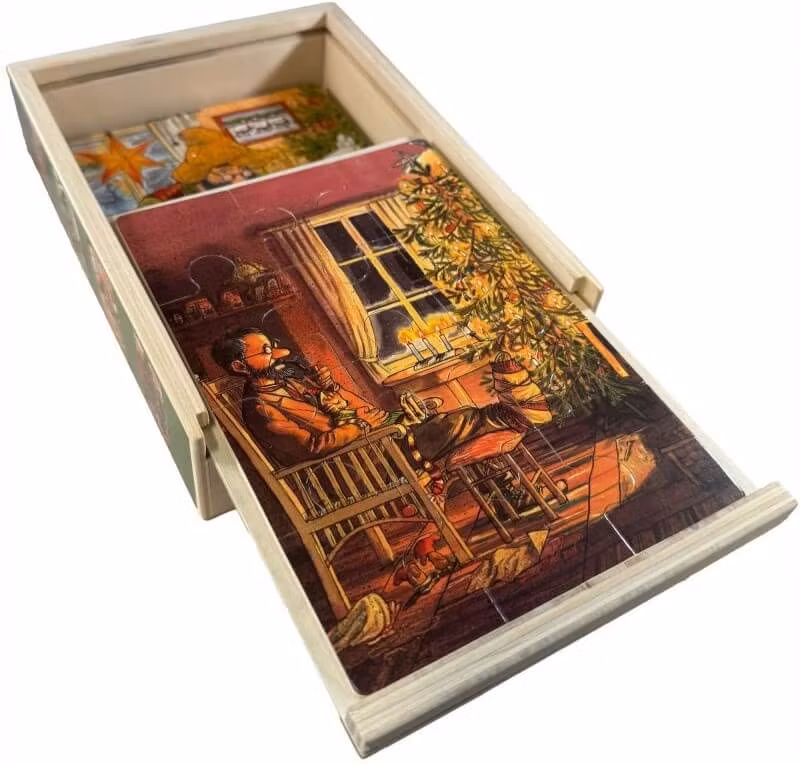 Pussel - Pettson & Findus firar jul (4 st 12 bitar)