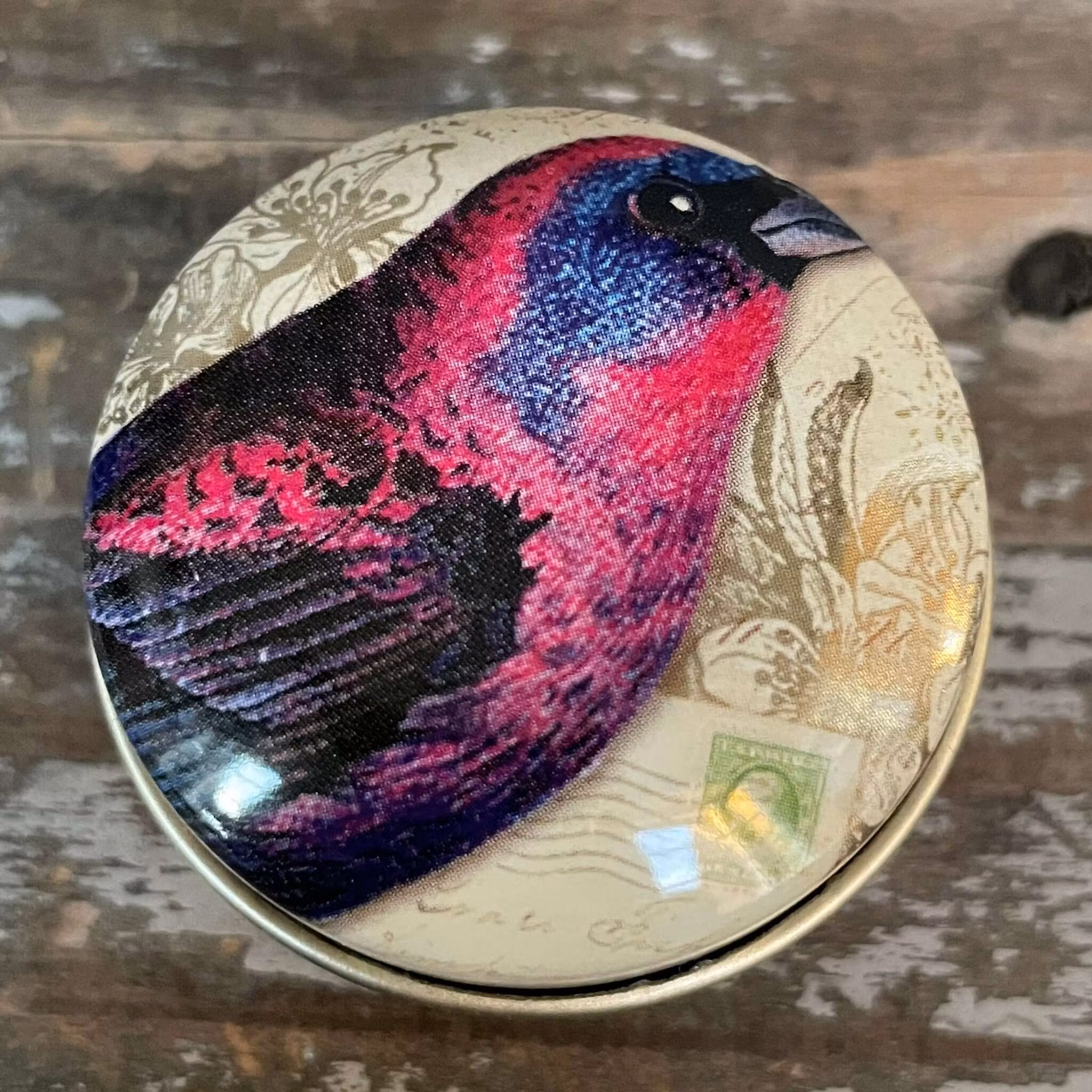 Små runda pillerburkar - Nostalgi (Flera att välja bland)