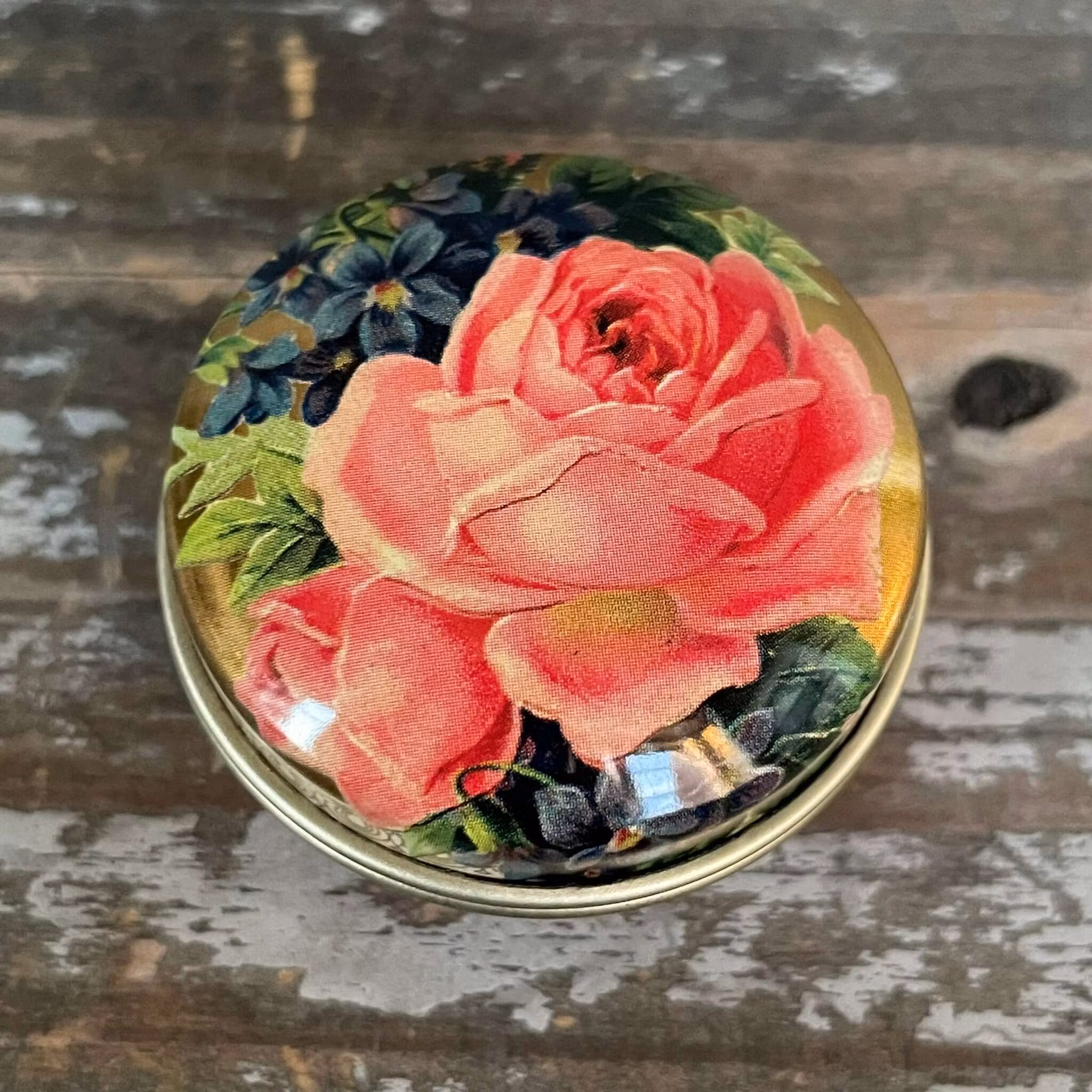 Små runda pillerburkar - Nostalgi (Flera att välja bland)