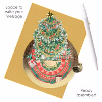 Utvikbart, magiskt julkort - Piruettgran (Fraktfritt)