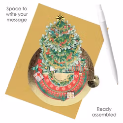 Utvikbart, magiskt julkort - Piruettgran (Fraktfritt)