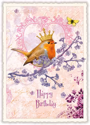 Lyxigt, enkelt kort - Kungafågeln (Fraktfritt)