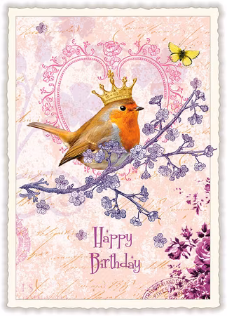 Lyxigt, enkelt kort - Kungafågeln (Fraktfritt)