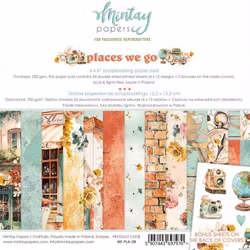 Vackra pysselpapper - Reseminnen (24 ark) 15 x 15 cm