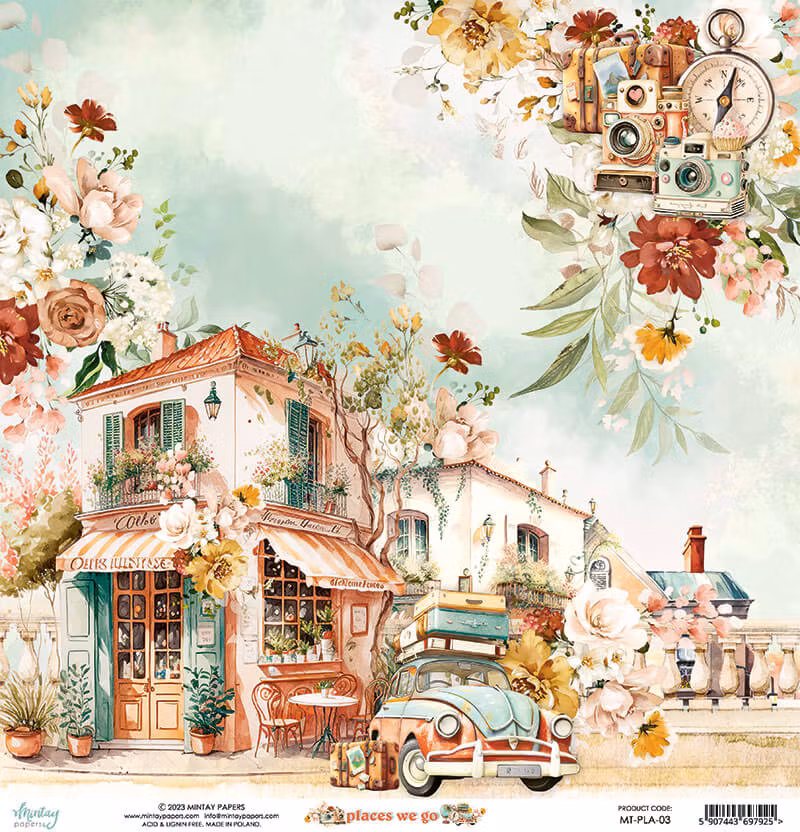 Vackra pysselpapper - Places we go