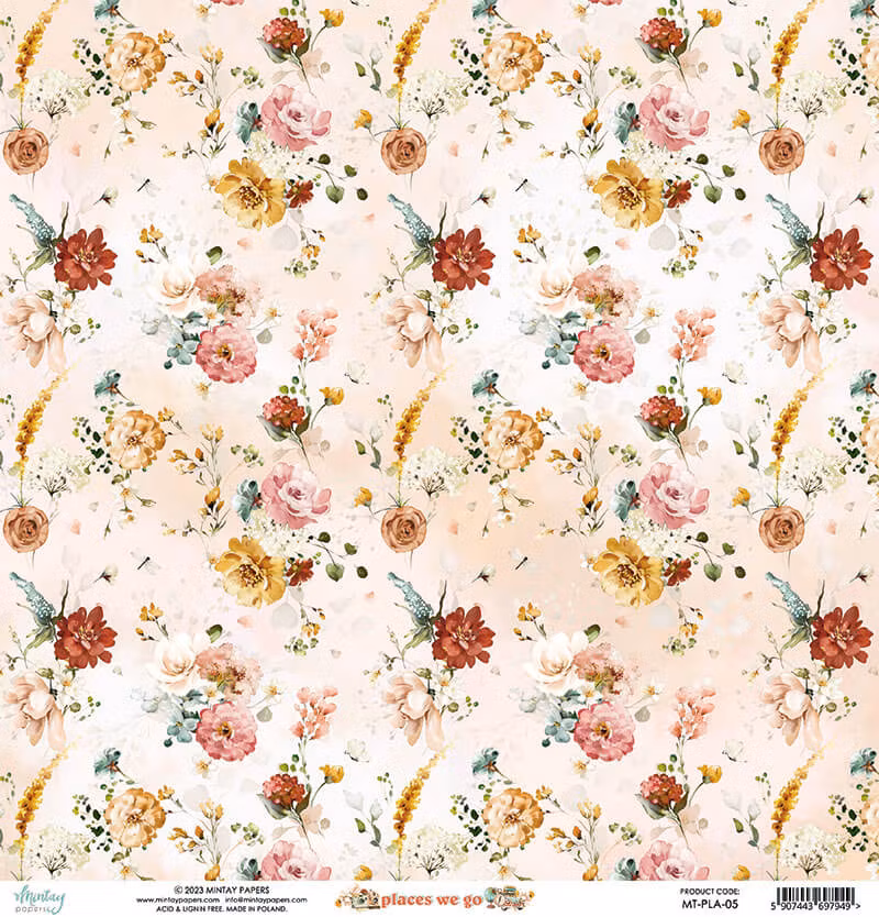 Vackra pysselpapper - Places we go