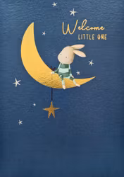 Dubbelt kort med kuvert - Pojken på månen (Fraktfritt)