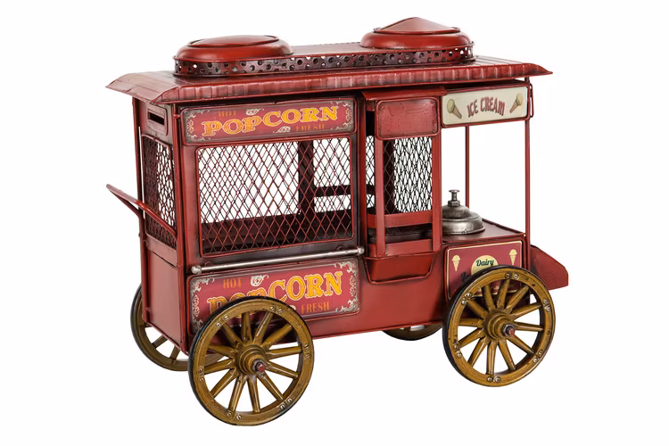 Sparbössa - Röd popcornvagn