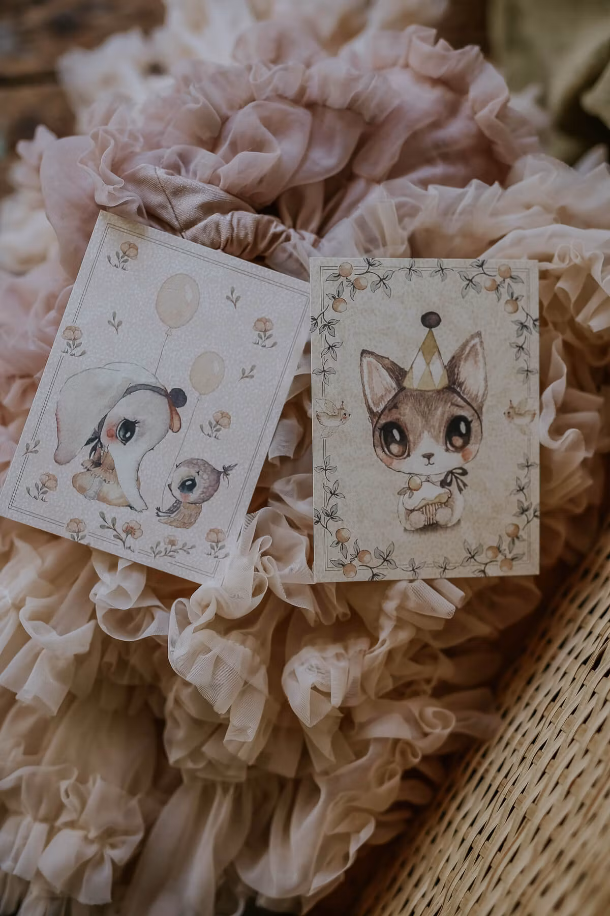 Förpackning med flera kort med kuvert - Ellie & Meow (Fraktfritt)