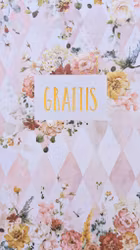 Kort med kuvert - Prydligt grattis (Fraktfritt)