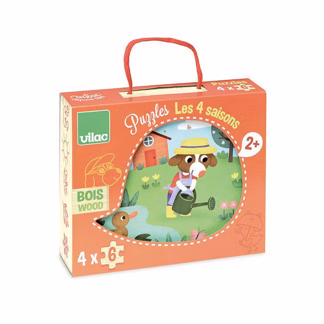 Årstiderna - Fyra pussel i en förpackning (6 bitar)