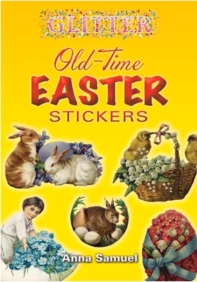 Klistermärken med glitter - Roligt pyssel till Påsk