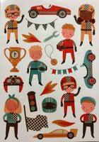 Underbara Tatueringar - Racerbilar (Fraktfritt)