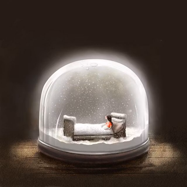 Enkelt Kort - Snögloben (Fraktfritt)