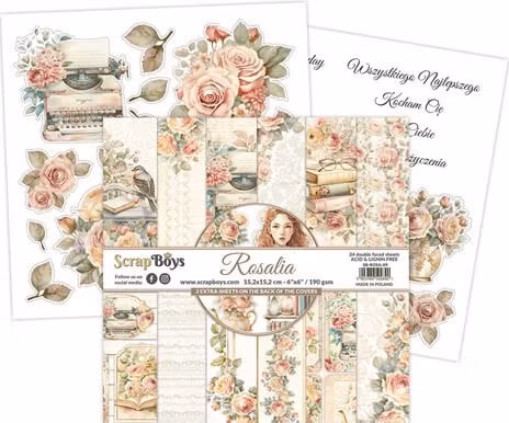 Vackra pysselpapper - Rosalia