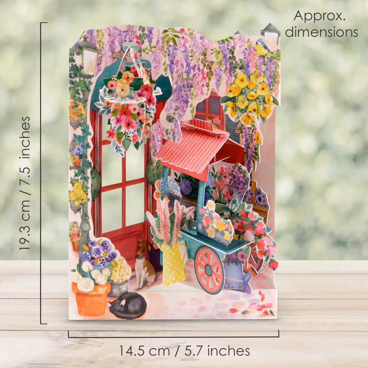 Magiskt gratulationskort - Blomsterbutiken (Fraktfritt)