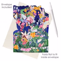 Utvikbart, magiskt fint gratulationskort - Blomsterfeer (Fraktfritt)