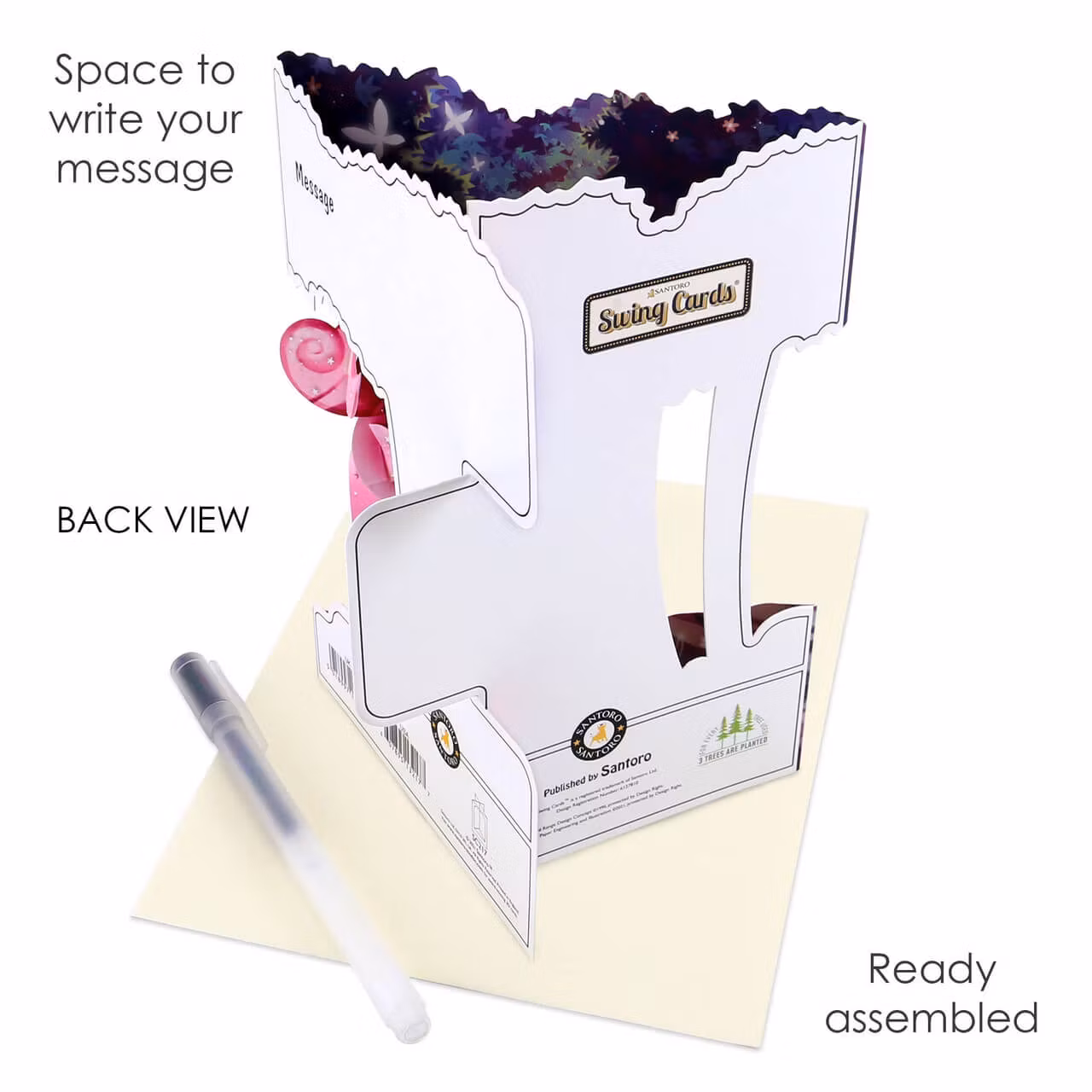 Magiskt gratulationskort - Grattis från enhörningen (Fraktfritt)